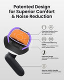 QubitPulse aislamiento ruido 23dB: reduce ruidos molestos para descanso profundo.