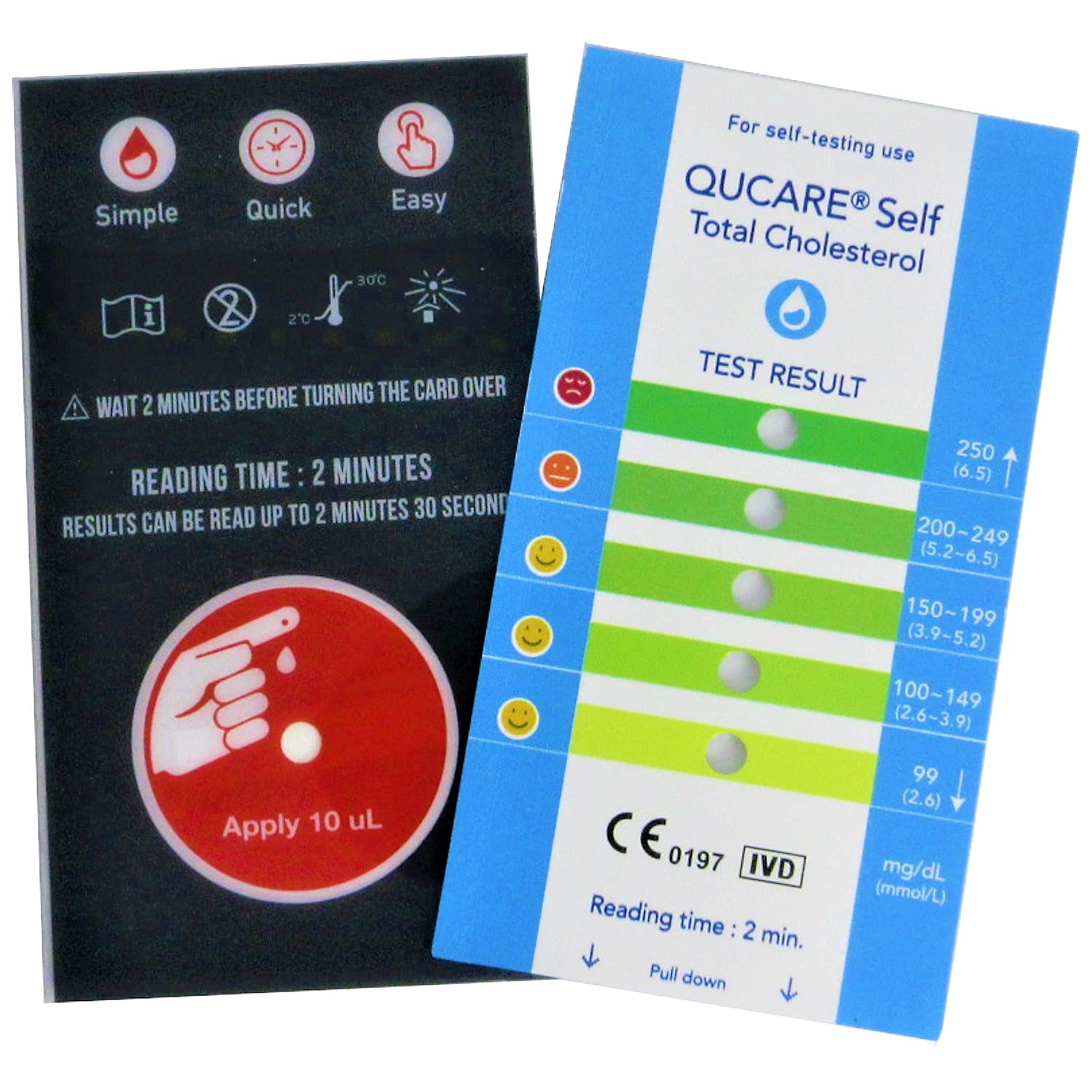 QuCare: dispositivo de lectura para ver resultados claros en minutos.