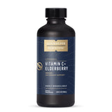 Quicksilver liposomal C+Sauco en botella para apoyo inmunitario diario.