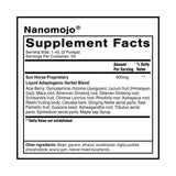 Quicksilver Nanomojo: vista del envase, fórmula liposomal de rápida absorción.