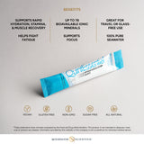 Quicksilver Quintessential 3.3 sachets support muscle recovery and focus after intense activity.