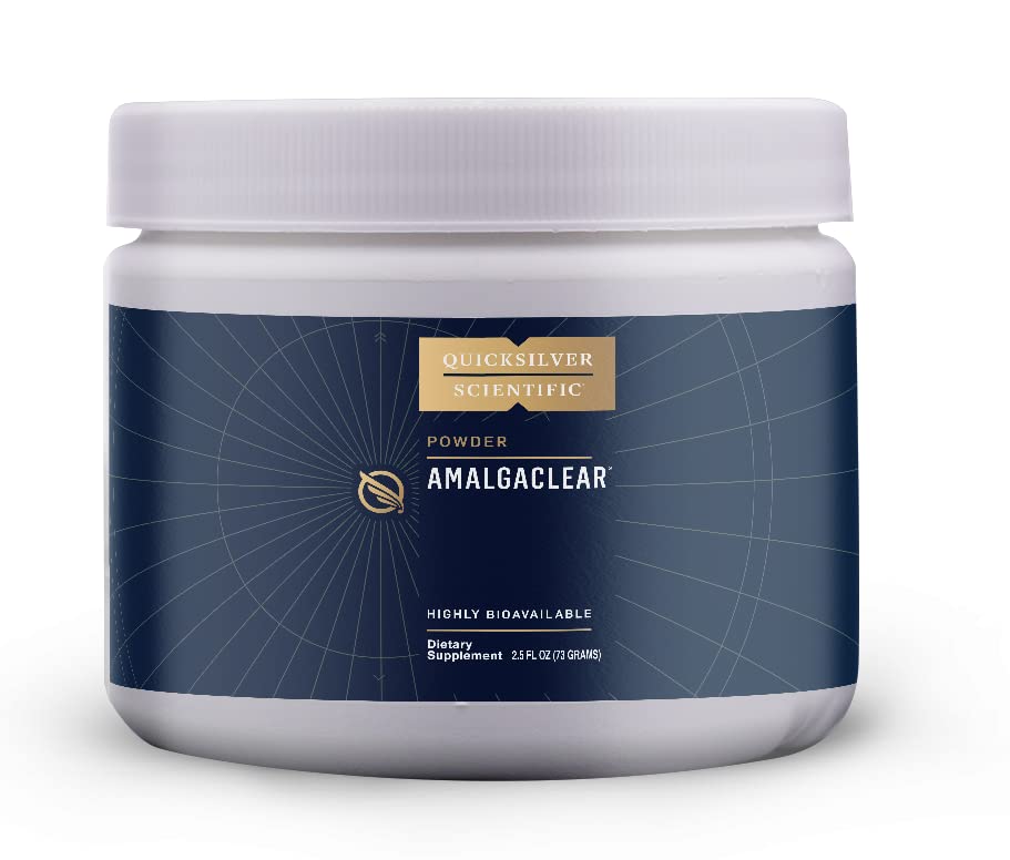 Quicksilver Scientific AmalgaClear, textura polvo, polvo fino para disolución suave.