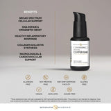 Textura líquida del cobre GHK liposomal de Quicksilver Scientific