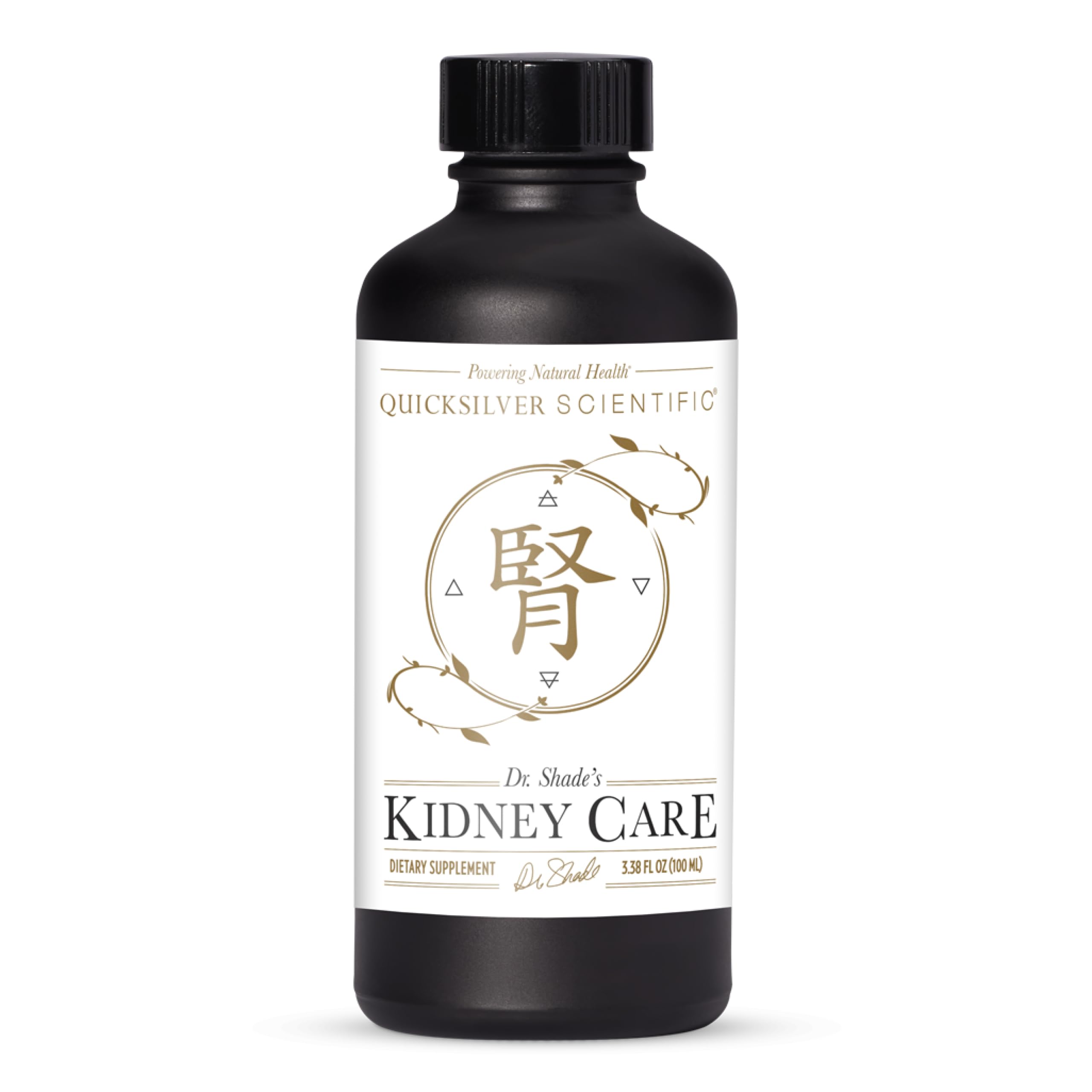 Quicksilver Scientific Kidney Care, vertido del frasco; apoyo a drenaje renal y detox ligero.