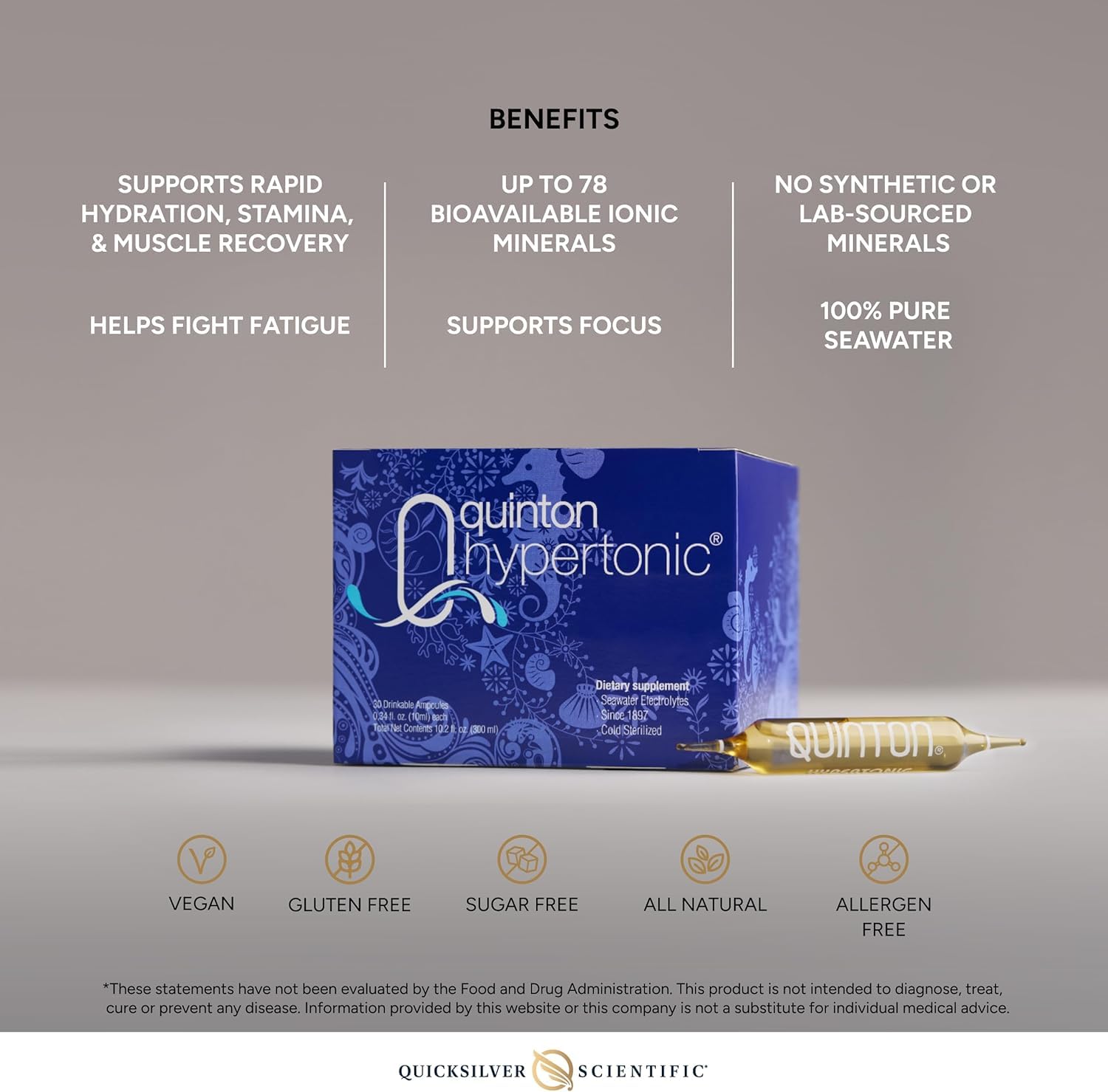 Hidratación rápida y recuperación muscular con solución marina de Quinton