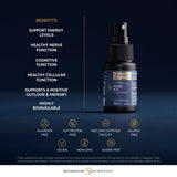 Quicksilver Scientific Methyl B12-1000mcg, consistencia clara: liposomas pequeños para mejor absorción.