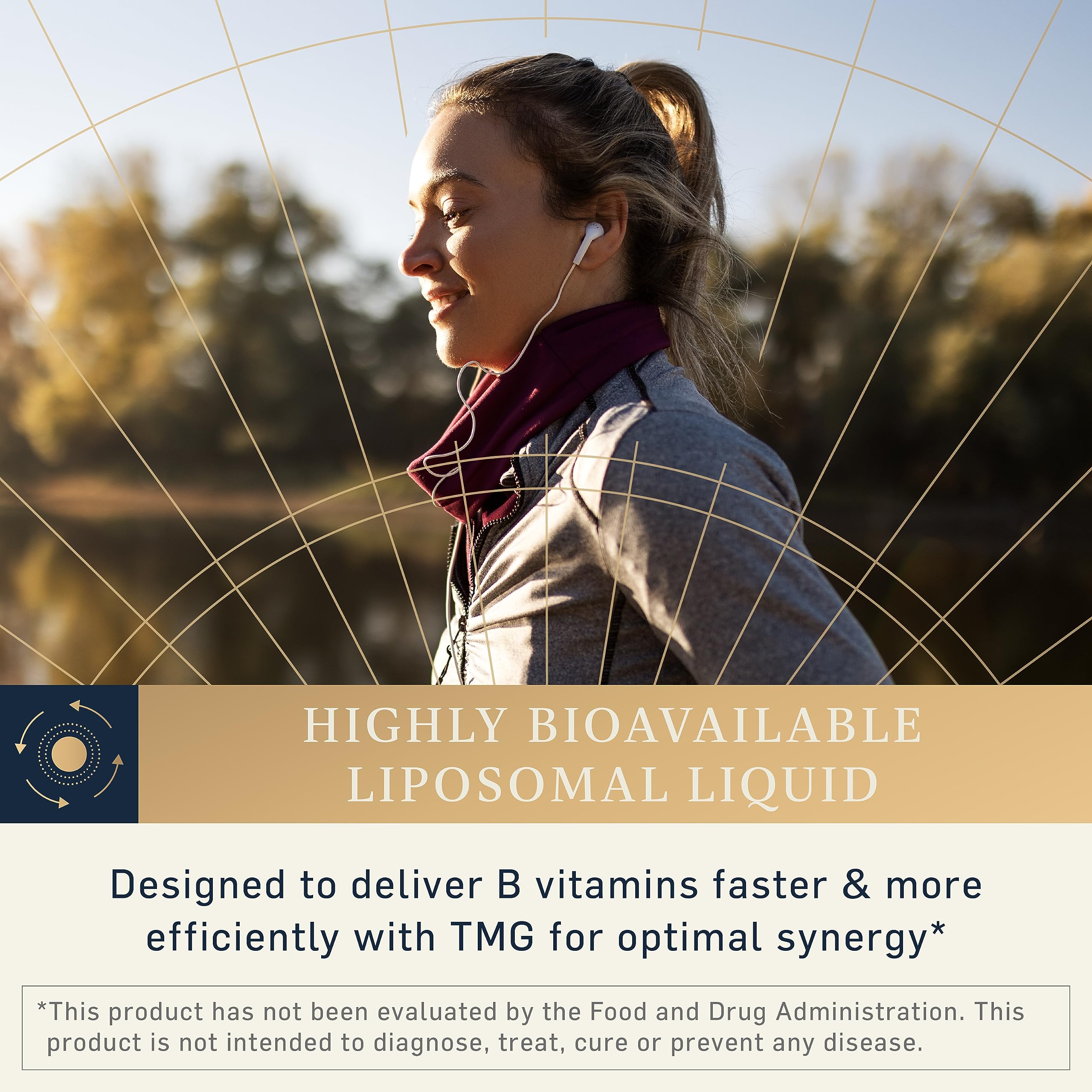 Quicksilver Scientific Methyl Charge, empaque que protege la formulación liposomal.