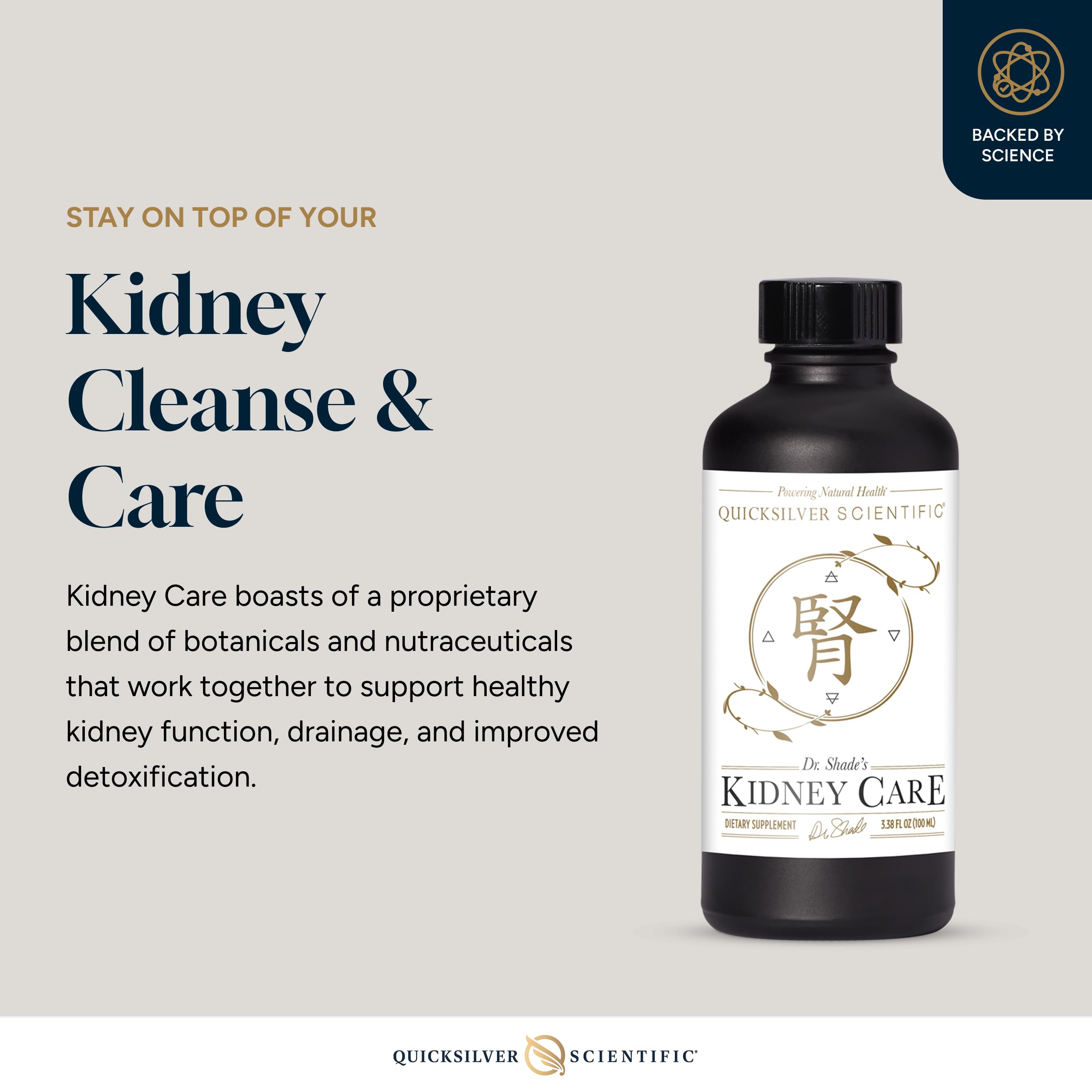 Quicksilver Scientific Mezcla herbal drenaje renal, podría apoyar una función renal equilibrada.