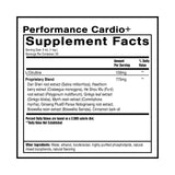 Quicksilver Scientific Performance Cardio+ etiqueta clara para apoyo circulatorio diario.