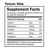 Totum Nite, empaque de Quicksilver Scientific, práctico para consumo nocturno tras entrenar.