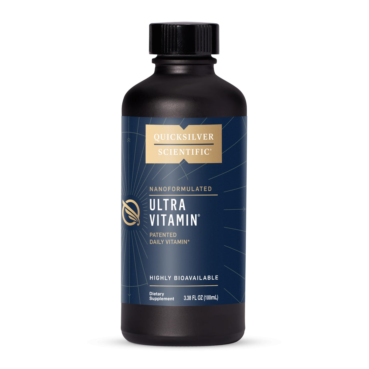 Quicksilver Scientific Ultra Vitamina liposomada, botella de 100 ml, absorción rápida.