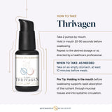 Envase vegano y libre de gluten, soja y OMG para Thrivagen.