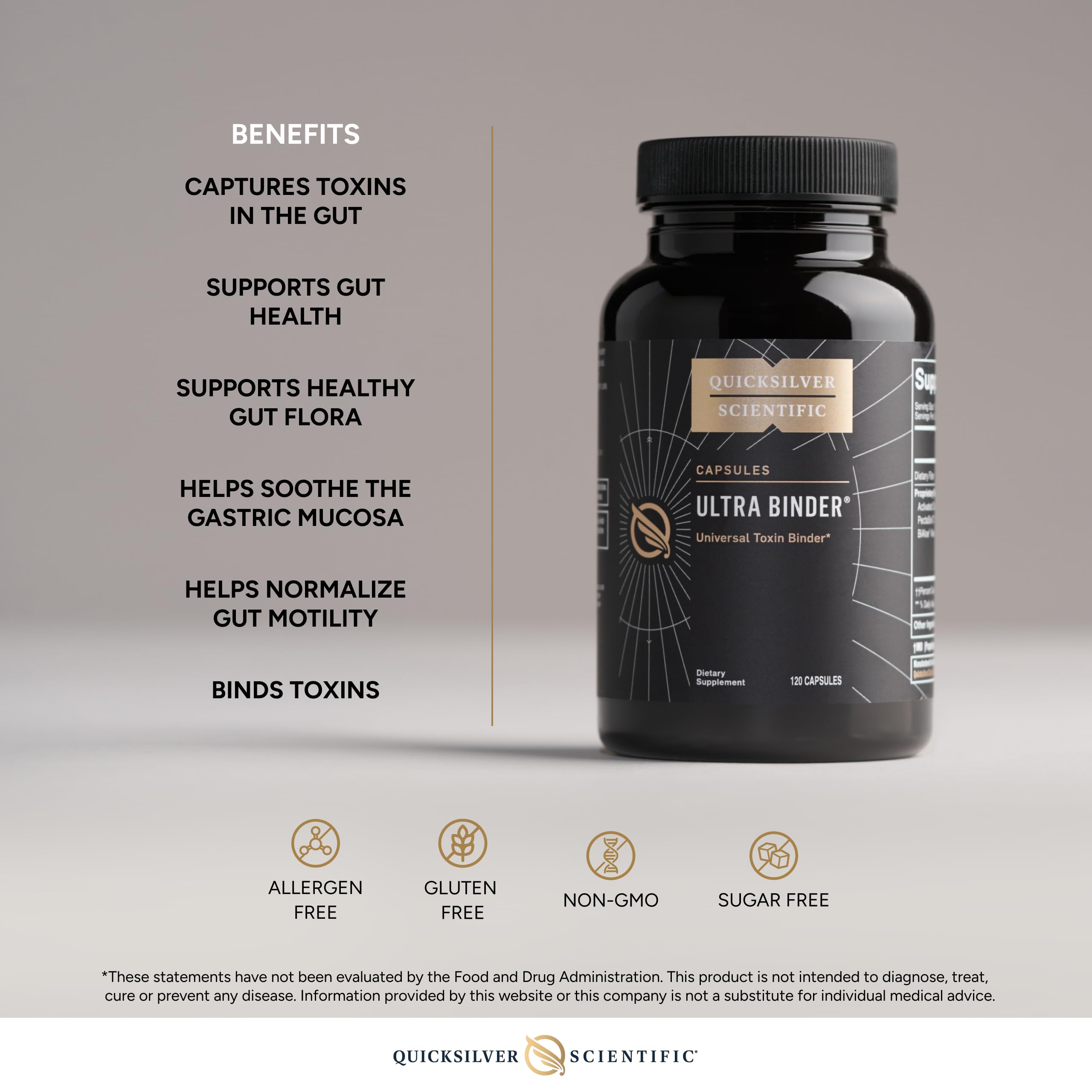 Quicksilver Ultra Binder: zeolita para apoyo detox natural.