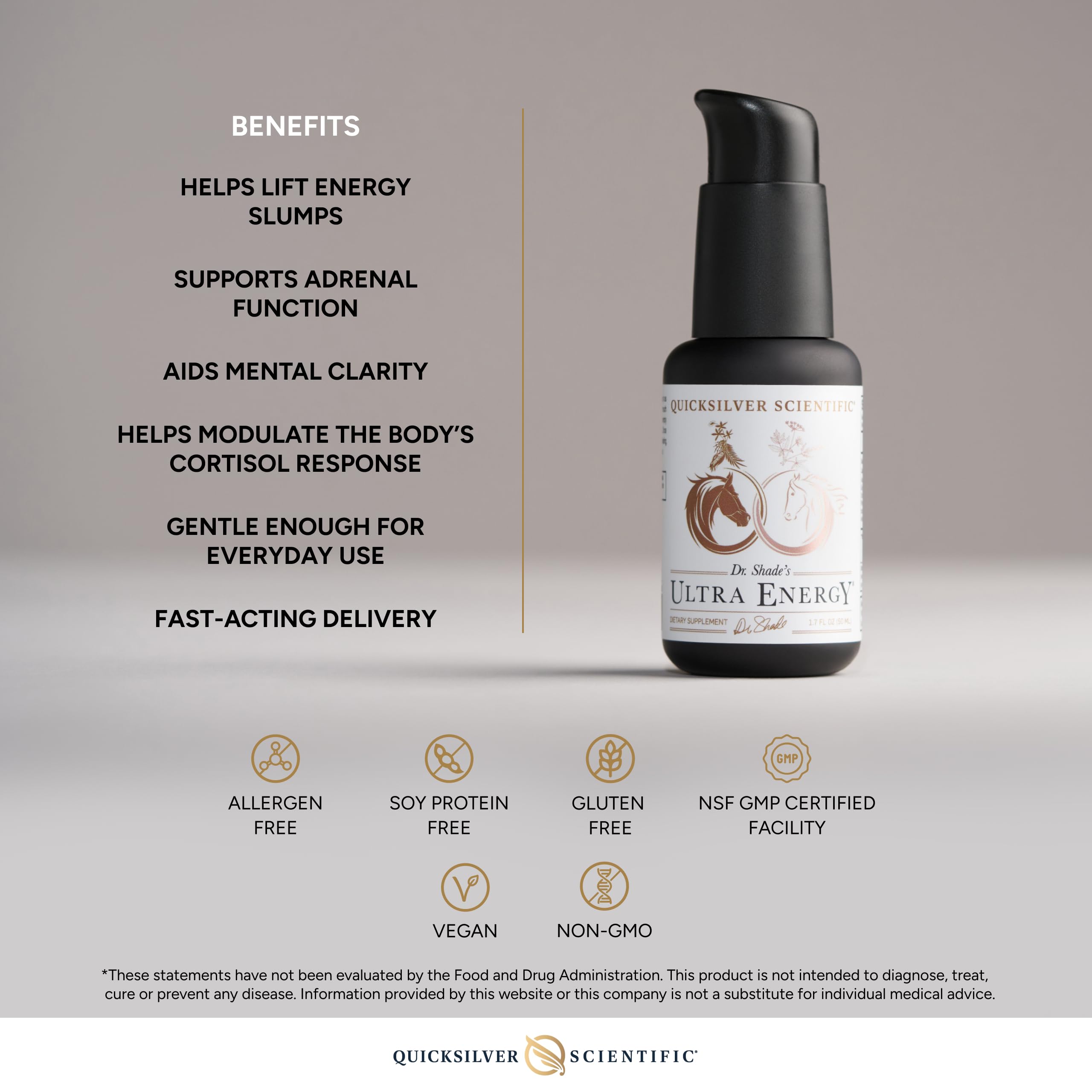 Quicksilver Ultra Energy: mezcla de adaptógenos de origen global para bienestar.