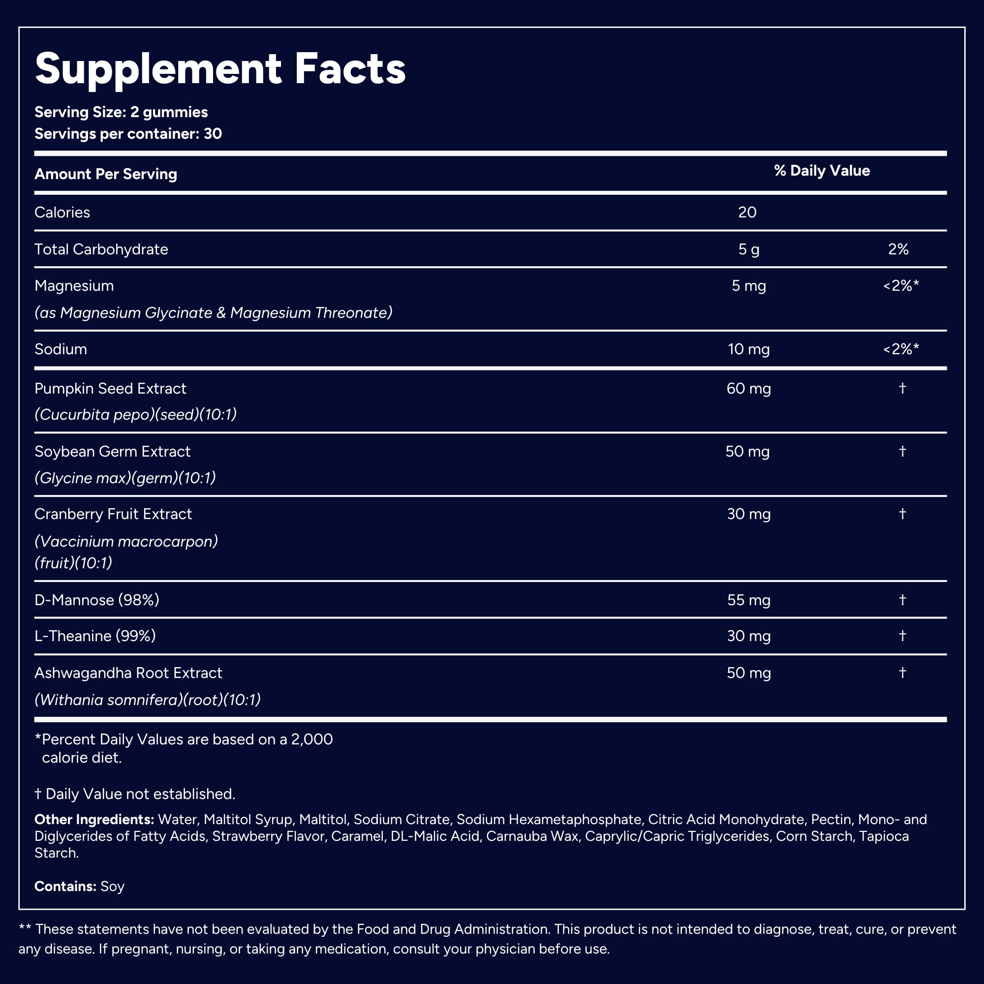 QuietLab N1 ashwagandha y L-teanina promueven calma nocturna