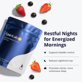 QuietLab N1 sabor fresa gomitas para un descanso nocturno más tranquilo