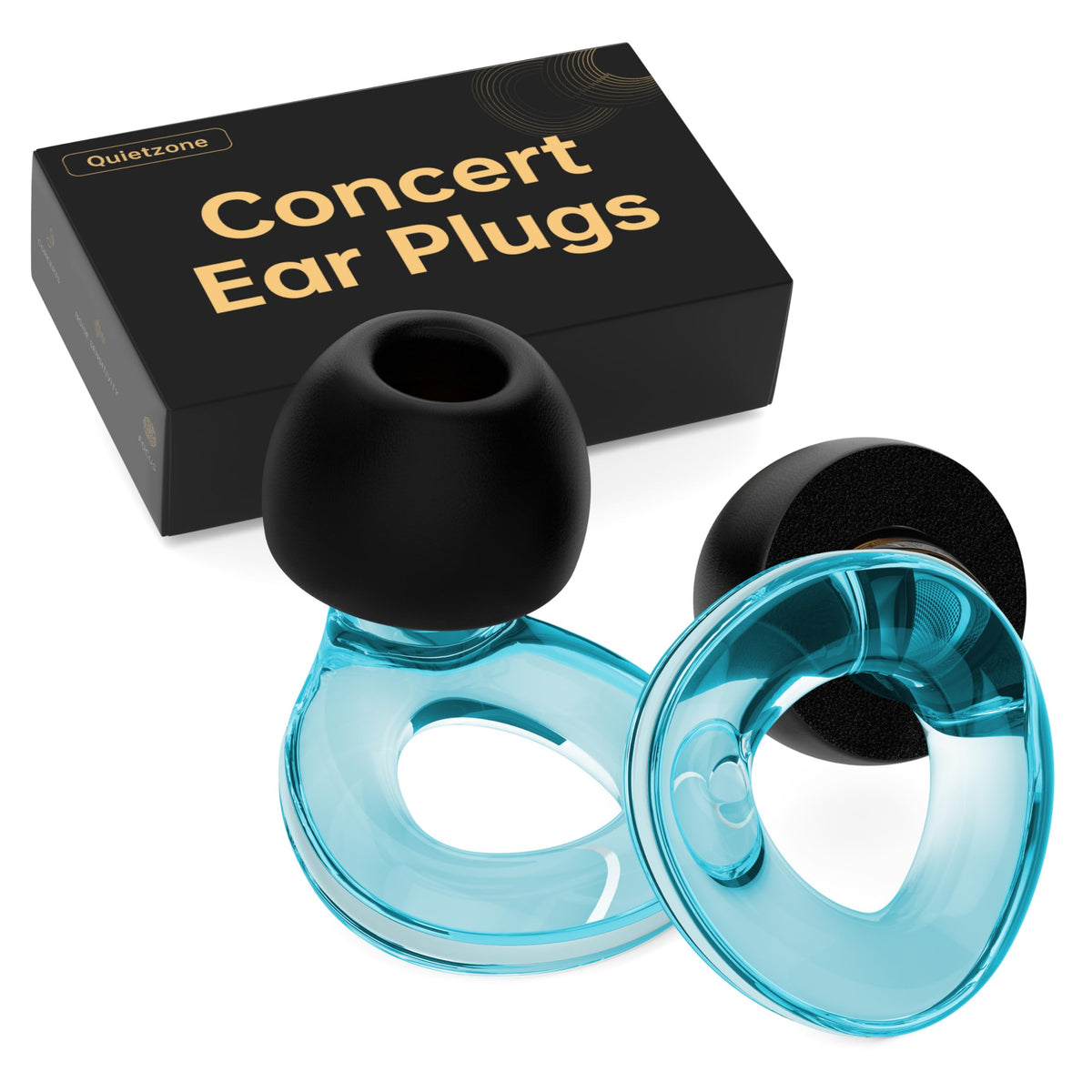 QuietZone protección de audio para conciertos con reducción de ruido y claridad.