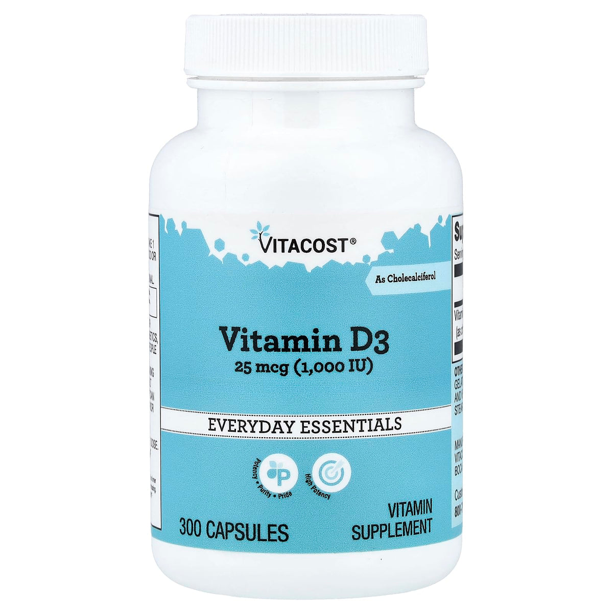 Quilm Vitamina D3 cápsula frontal para soporte óseo