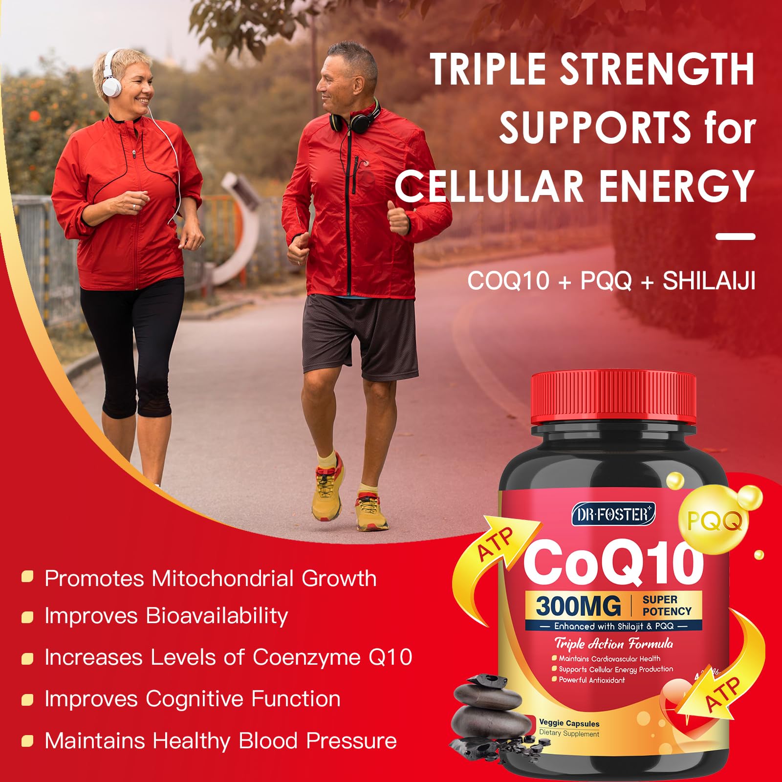 Quinovit CoQ10 300mg bioperine, mejor absorción de nutrientes.