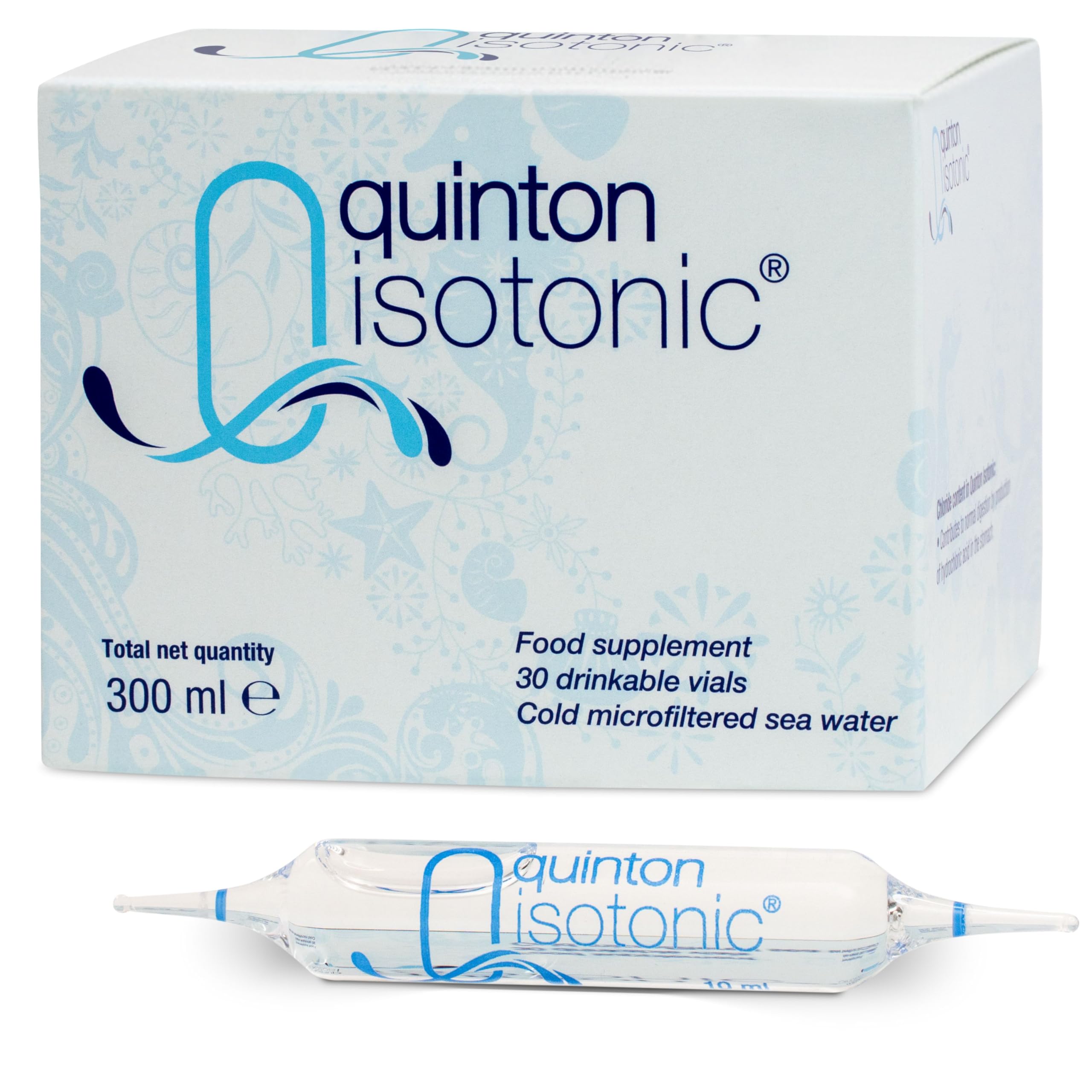 Quinton Isotónicas: frasco, aporte mineral para equilibrio iónico cotidiano.