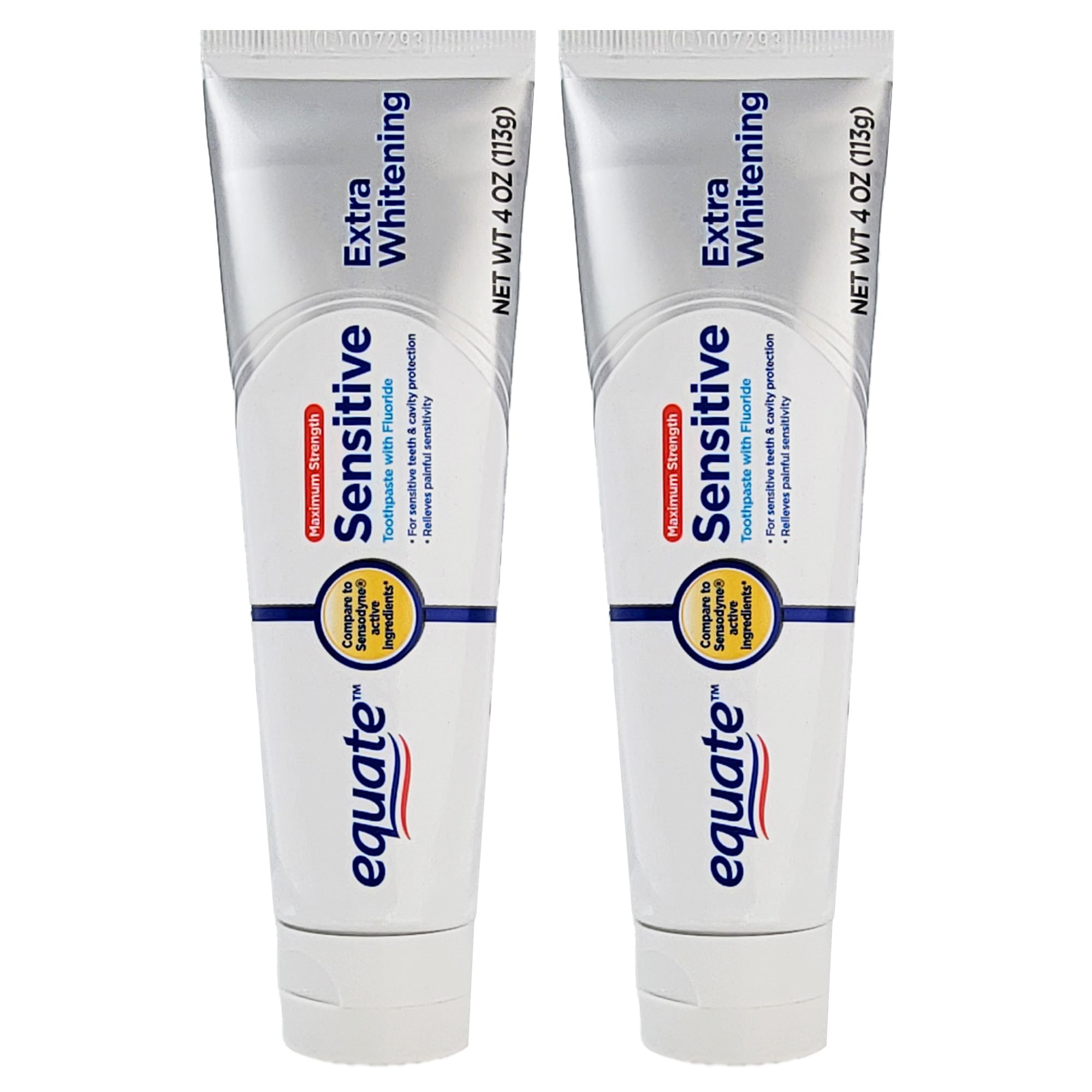 Quist Dental Equate pasta sensible con fluoruro, tubo para uso diario.