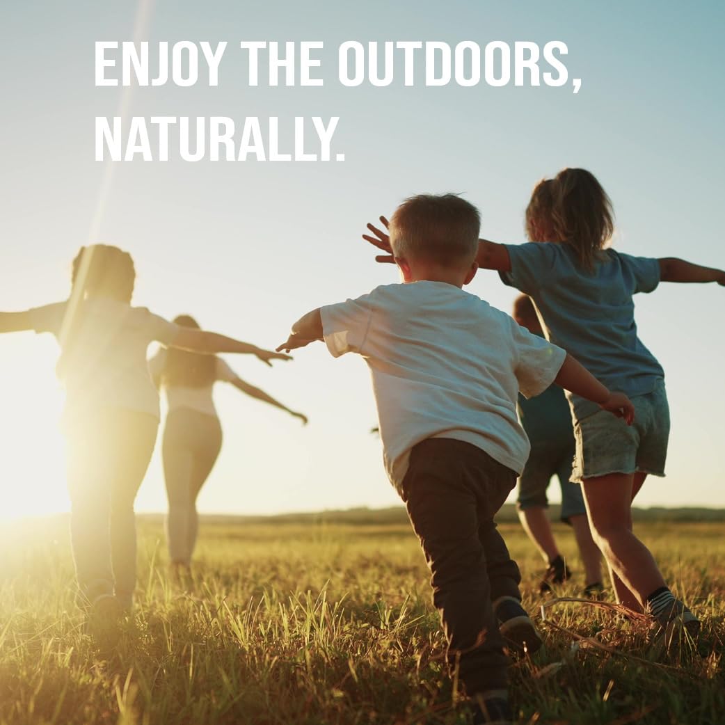 Quitch Geraniol Balm protege a la familia durante actividades al aire libre.