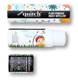 Quitch Geraniol Balm tamaño de viaje para repeler mosquitos de forma natural.