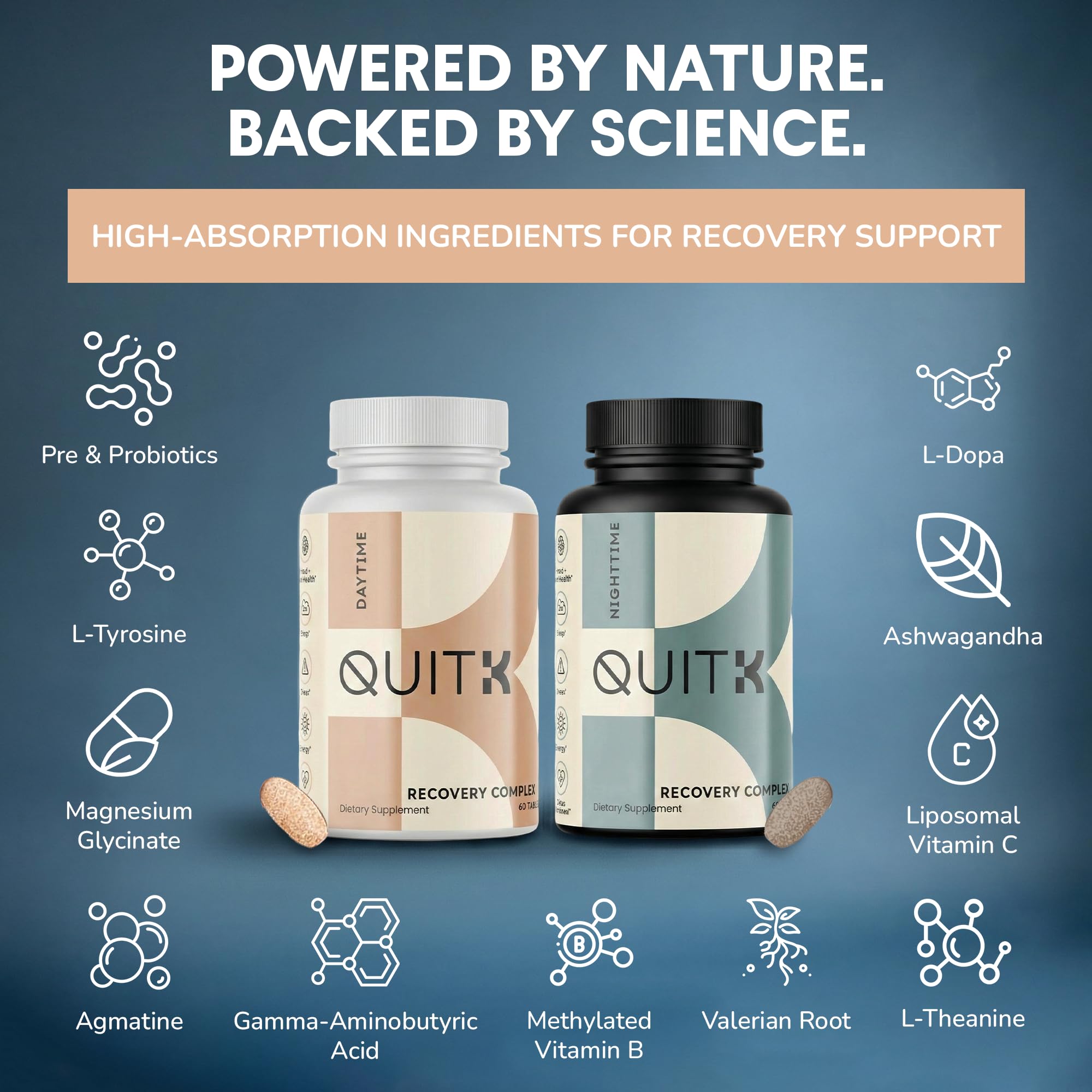 QuitK Recovery Complex – estilo de vida saludable con energía y ánimo