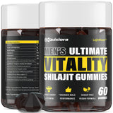 Envase de Quixiora Shilajit Gummies para llevar y usar diariamente