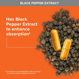 Absorción mejorada de Qunol Cúrcuma gracias al extracto de pimienta negra