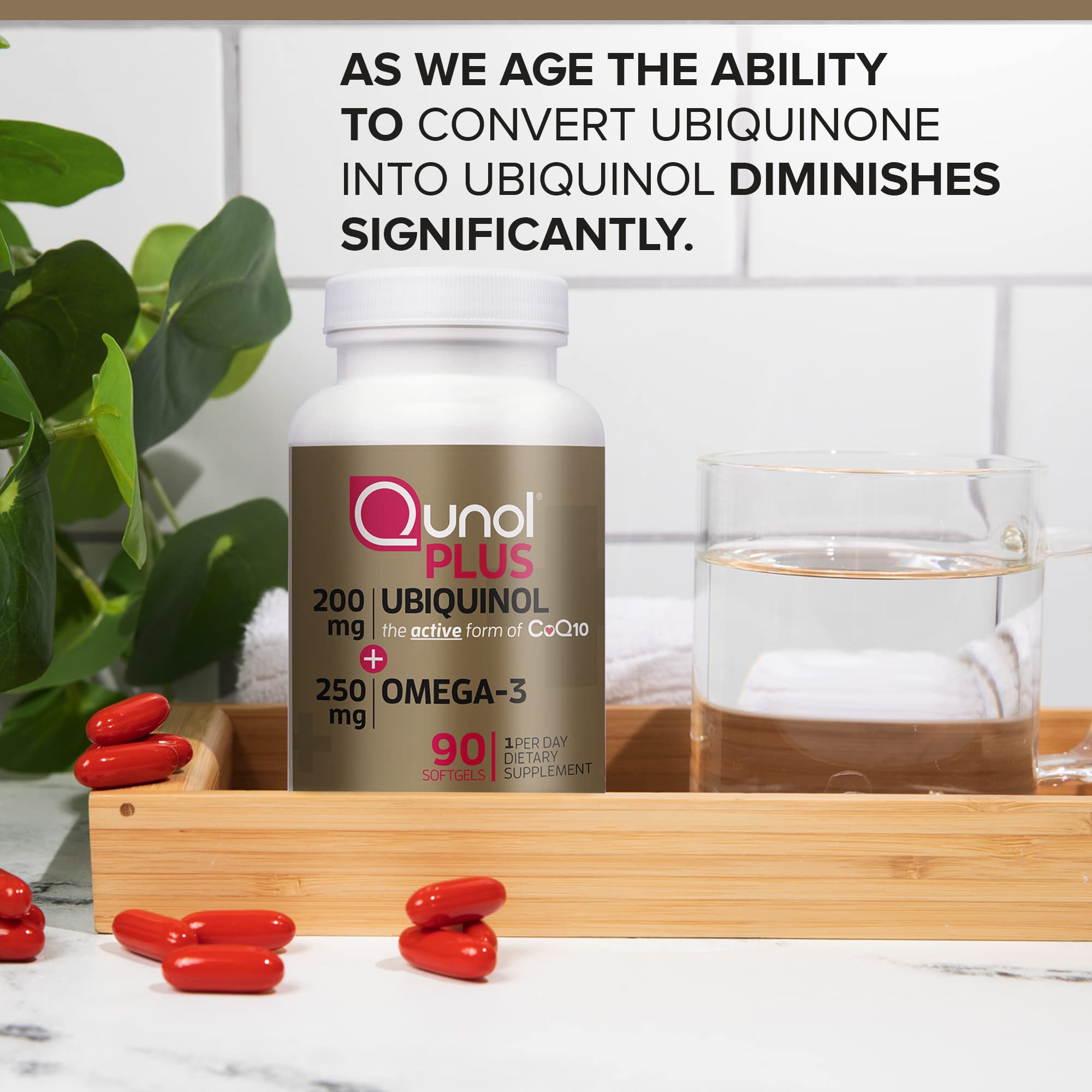 Qunol Plus omega-3 250 mg en cápsulas para ingesta diaria de grasas esenciales