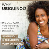 Qunol Plus ubiquinol 200 mg con omega-3 cápsulas para energía sostenida
