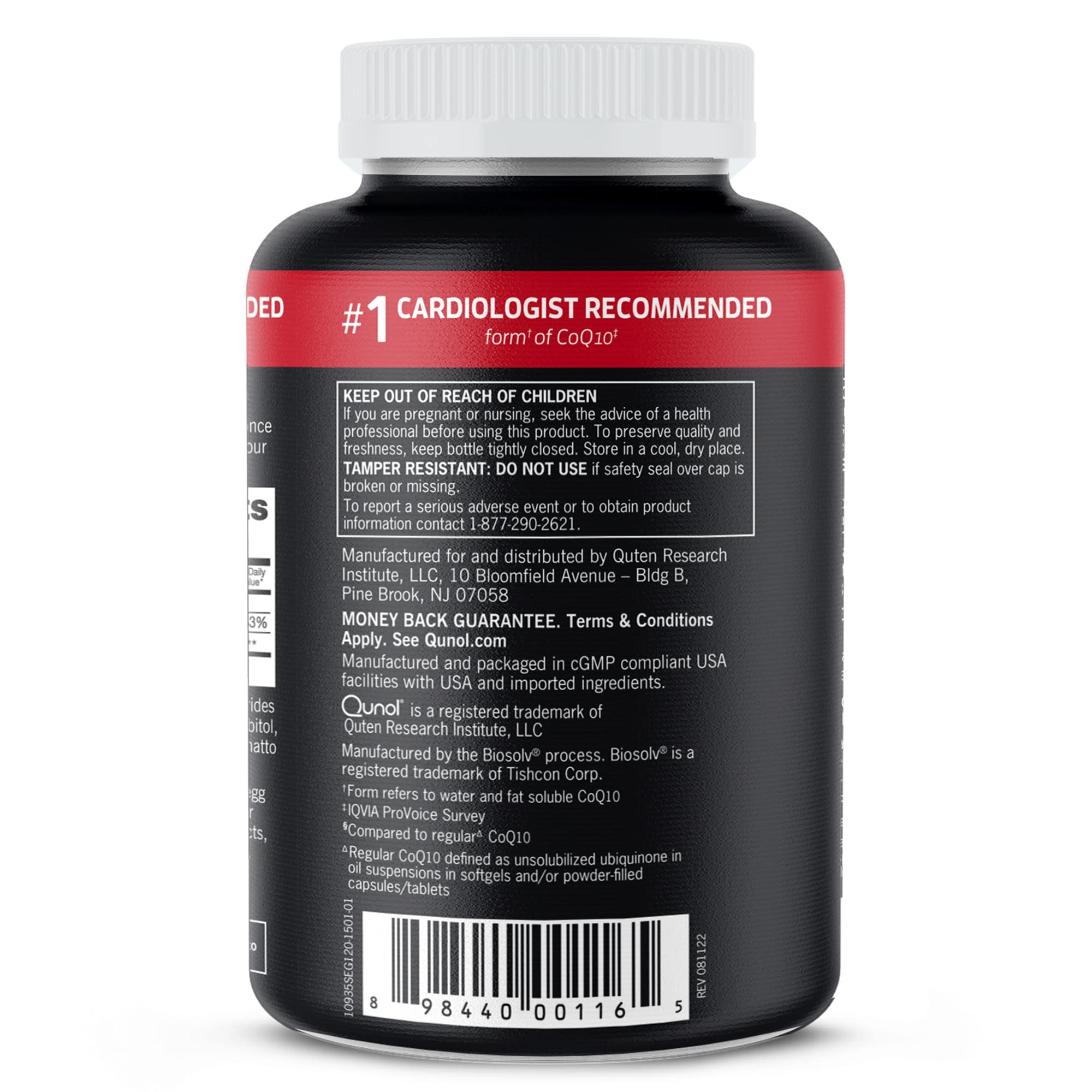 Qunol Ultra CoQ10, cápsulas frente al corazón, antioxidante natural.