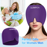 Gorra QUNPON para uso en frío o calor, ideal para aliviar tensiones.