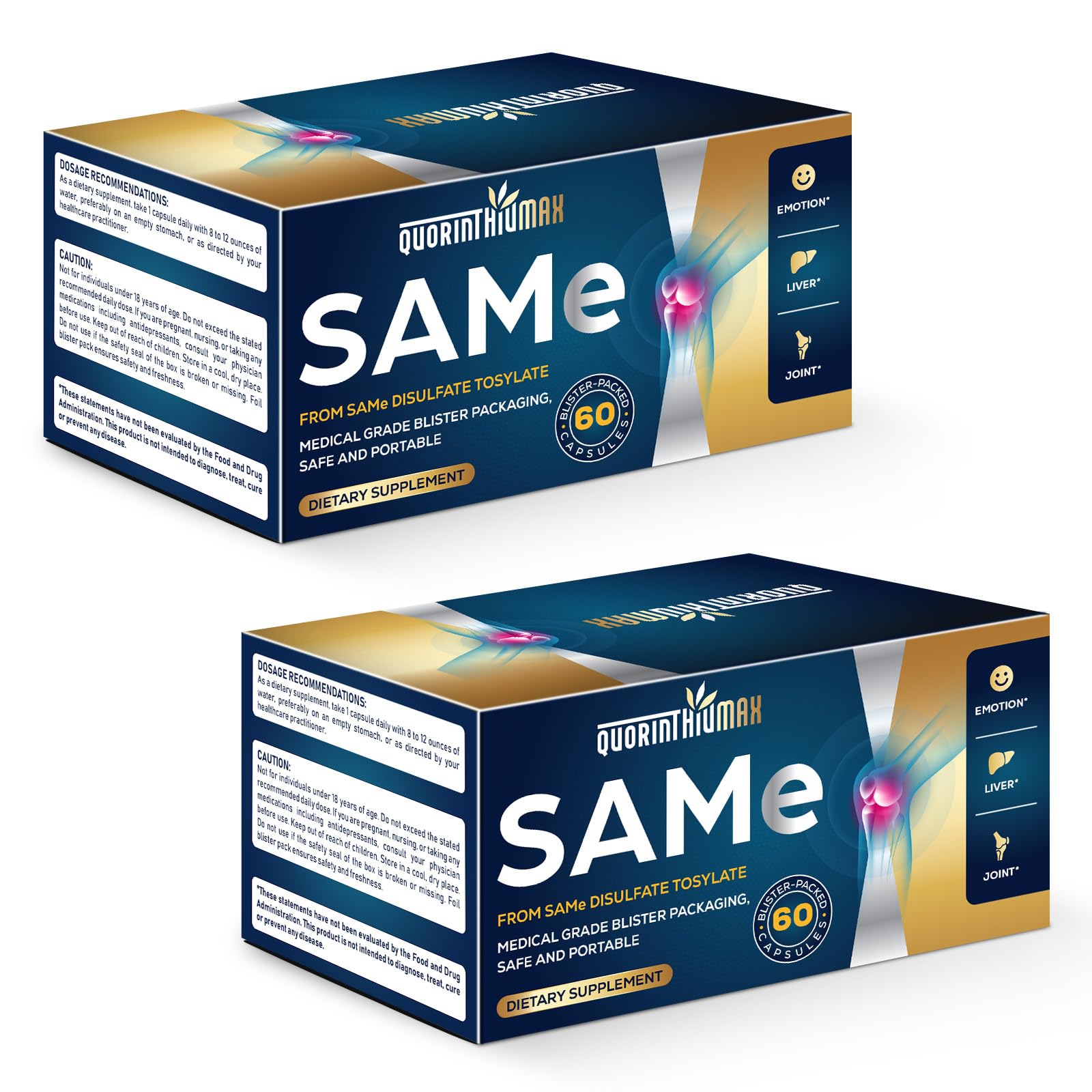 Quorinthiumax SAM-e 500 mg en cápsulas veganas para uso diario