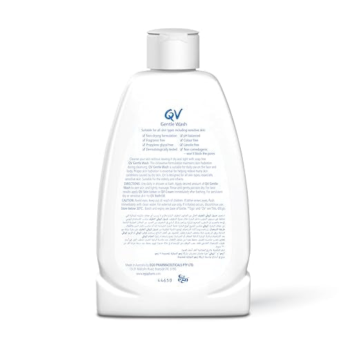 QV Gentle Wash espuma suave en la piel ayuda a limpiar sin resecar