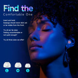 Tapones QWH con diseño ergonómico para uso prolongado sin molestias.