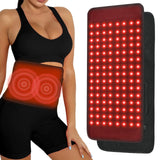 Qworaky cinturon terapia luz roja 660nm/850nm para relajación muscular.