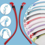 Montaje rápido con patillas de silicona QYAJS para gafas infantiles, sin herramientas.