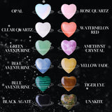 QYDCX aventurina verde en corazón para equilibrio y energía positiva