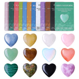 QYDCX corazones de cristal palma 0,8 pulgadas para meditación y equilibrio emocional