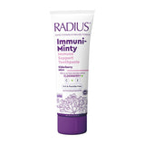 Pasta Radius ImmuniMinty en tubo con sabor a saúco y menta para uso diario.