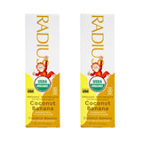 Radius pasta de dientes infantil Coco Banana, envase 3 oz, suave para las encías.
