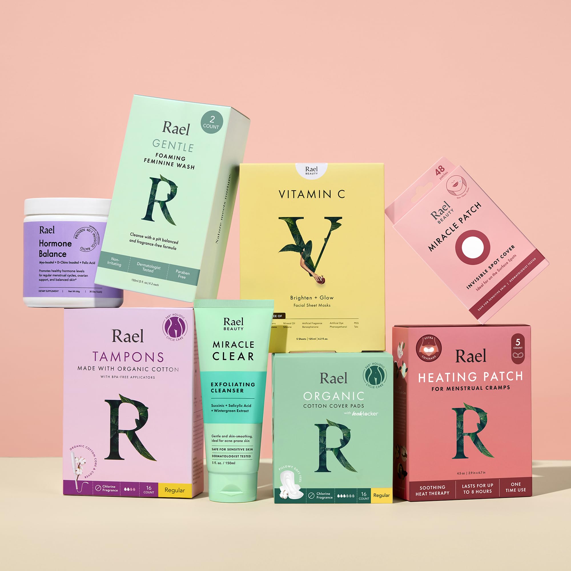 Rael Lavado Femenino, ingredientes limpios para uso diario.