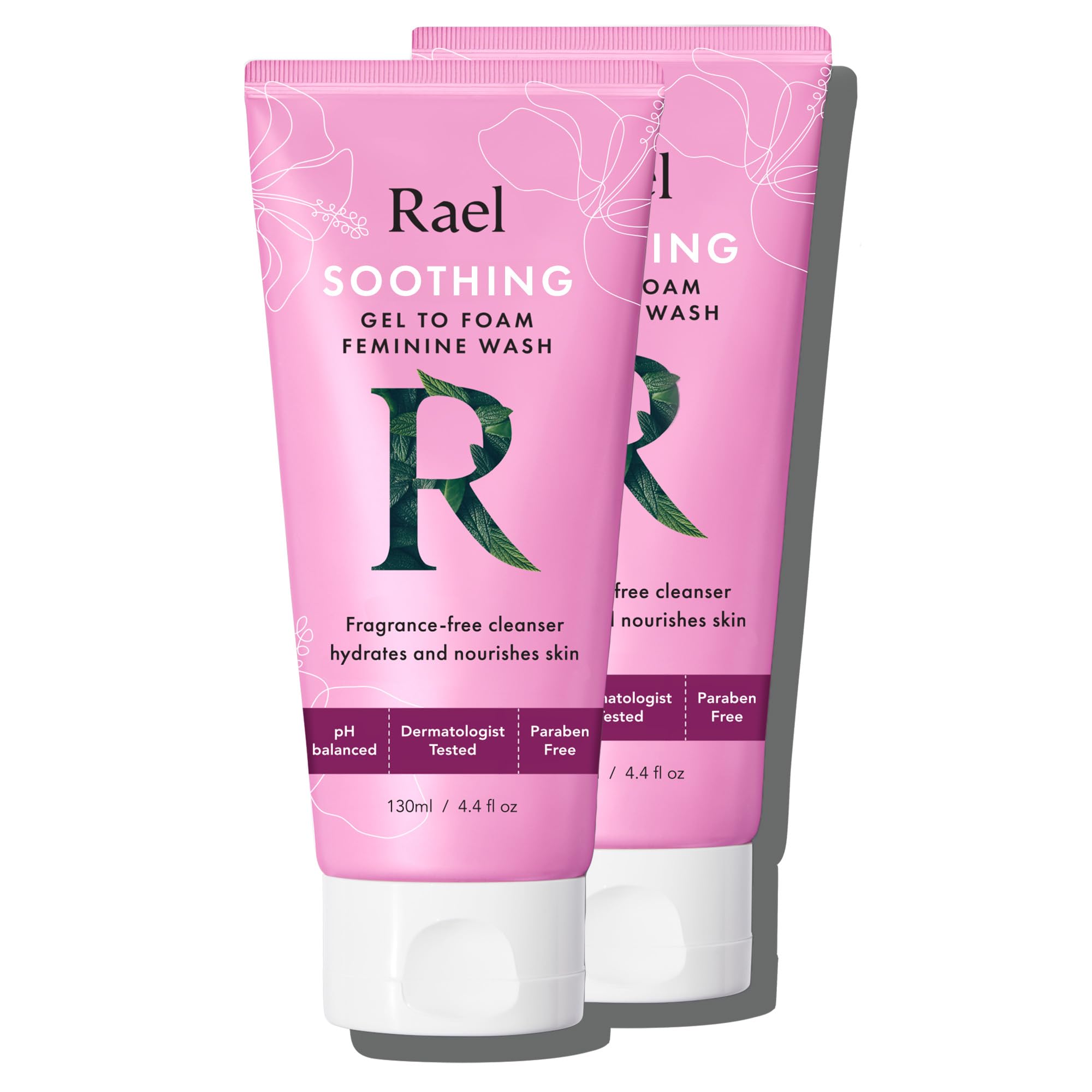 Rael lavado femenino, gel espumoso suave para piel delicada y cómoda