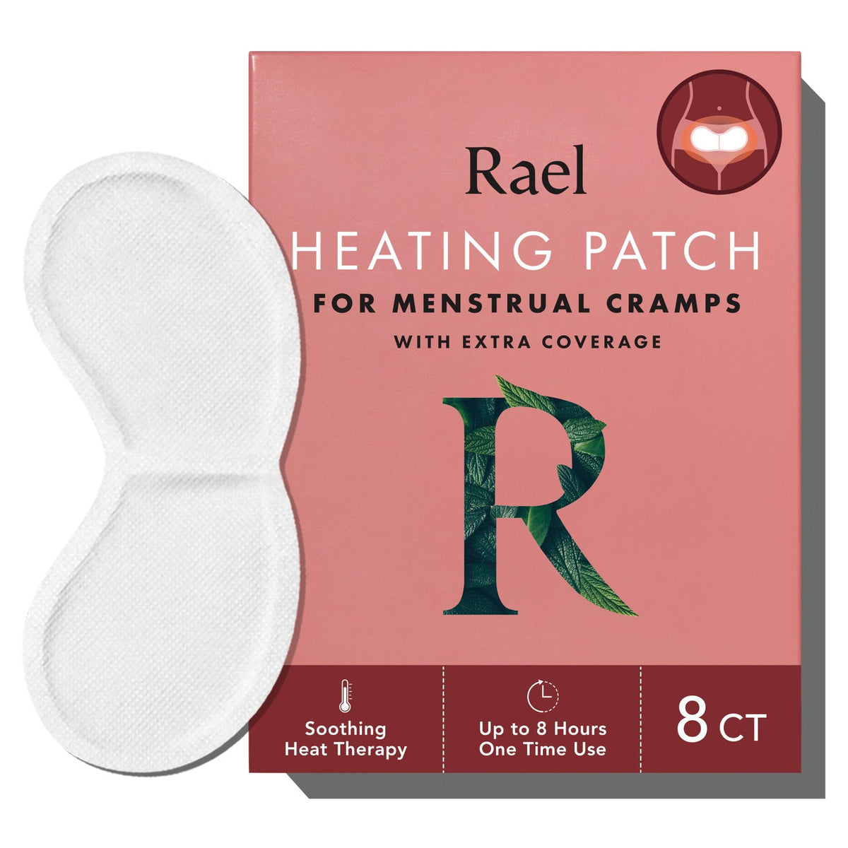 Rael parches calor herbal ultra delgados para comodidad discreta diaria