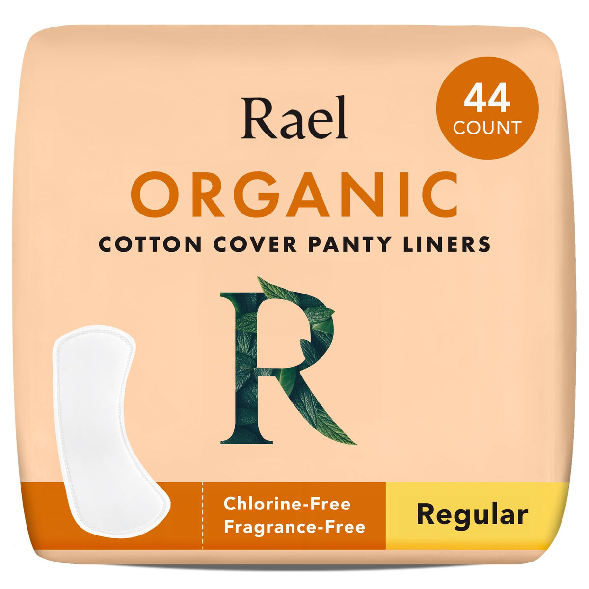 Rael protectores diarios con cobertura de algodón orgánico para uso diario suave