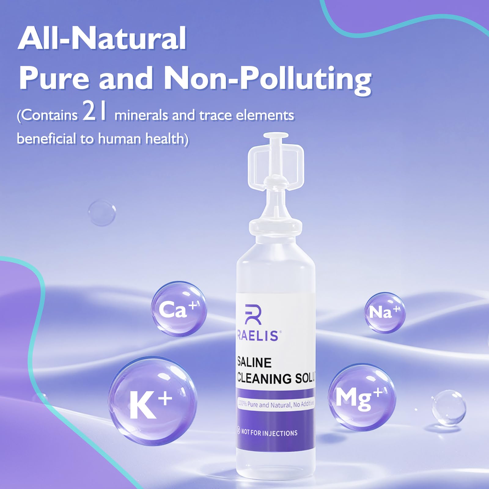 RAELIS solución salina 7% – pura y natural, sin aditivos.