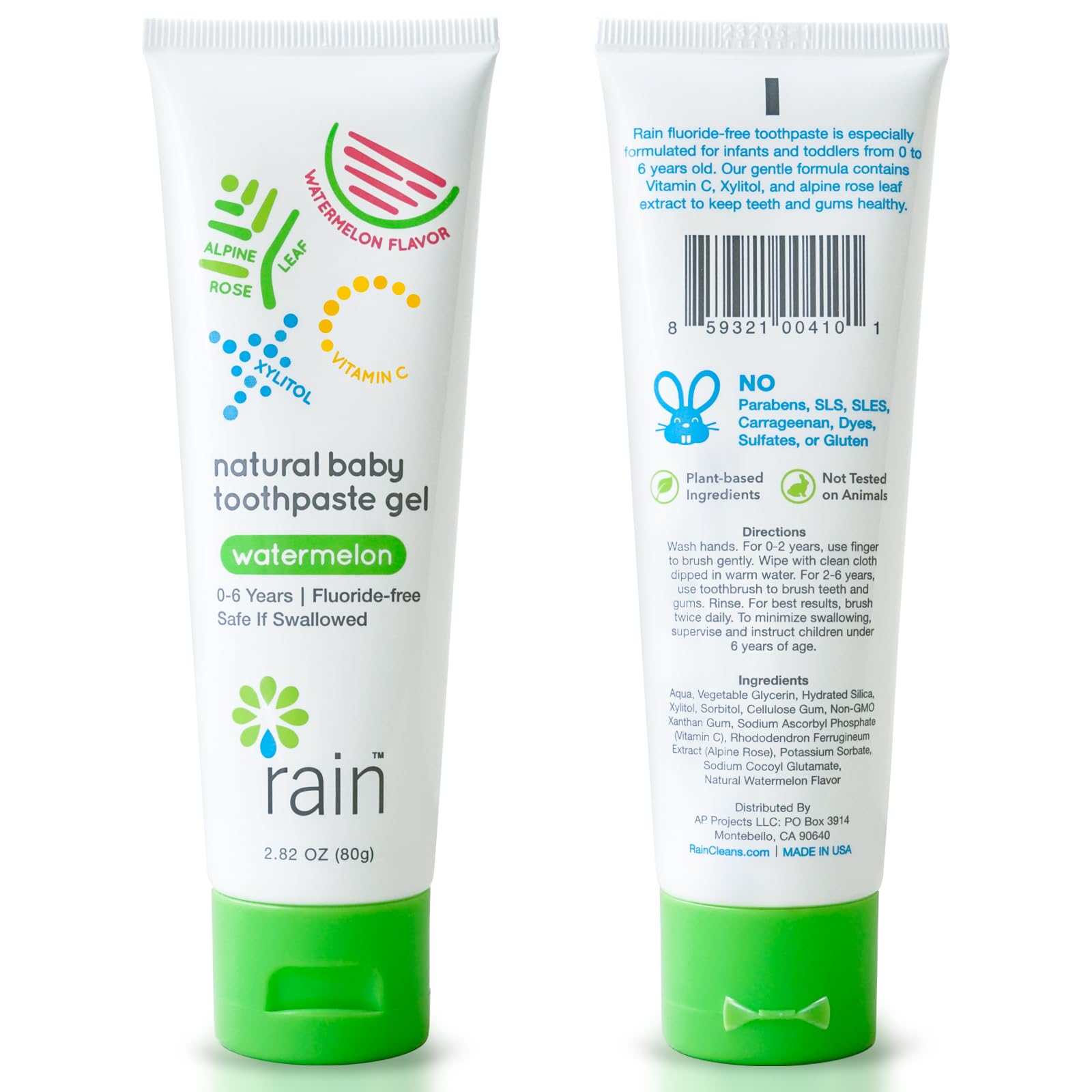Rain experiencia de cepillado suave para la primera rutina dental