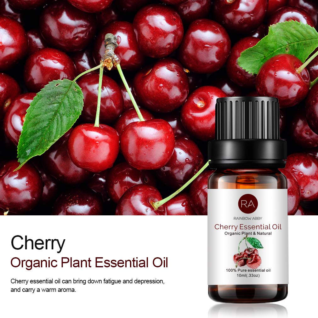 Rainbow Abby Aceite Cereza para difusor, crea un ambiente relajante y fragante.